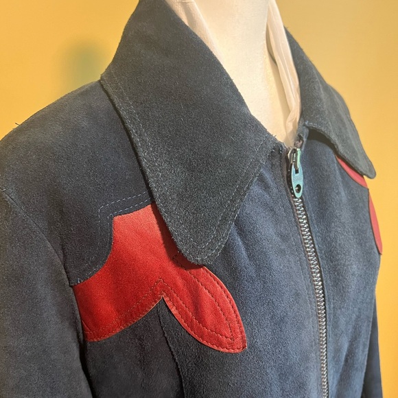 Rare vintage blue suede jacket-Men’s—60s - Picture 2 of 15